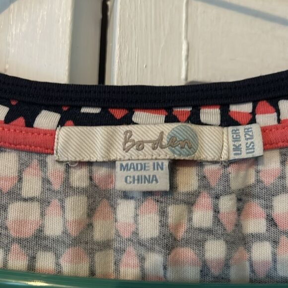 Boden buoy print summer dress - with pockets - Size 12 - Picture 2 of 8